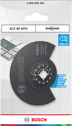 Bosch Starlock 85 mm mineraallõiketera.